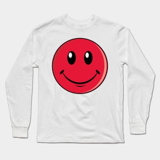 Red Smiley Long Sleeve T-Shirt